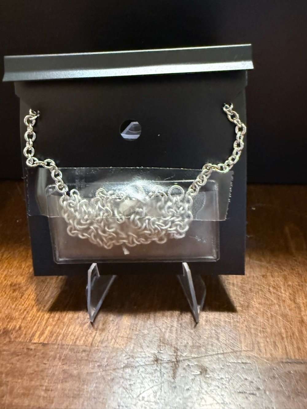 New COACH Signature C Link Silver Tone Pave Crystal Designer Chain Necklace - Picture 2 of 3